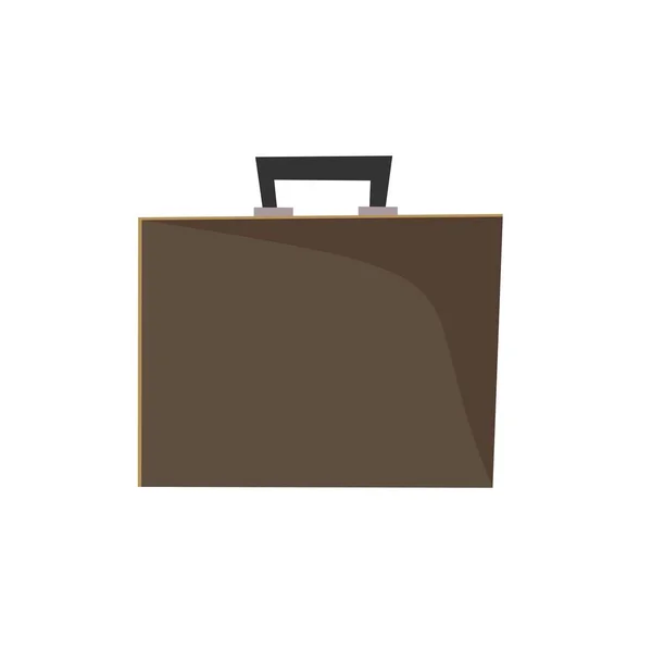 Icono del maletín. maleta de oficina de negocios — Vector de stock