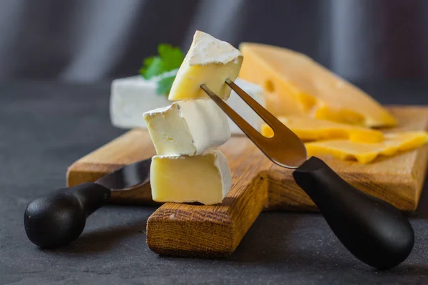 cheese board assorted(cheese composition). top view. copy space