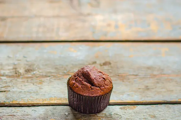 Muffinschocolate Cupcakes Schokolade Dessert Ansicht Von Oben — Stockfoto