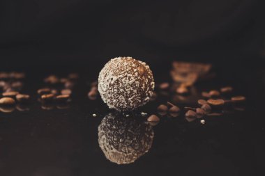 şeker, çikolata tatlılar. en iyi kopya alanı. Gıda arka plan