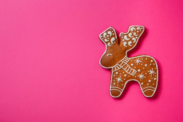 Lebkuchen Geschenke Und Feiertage Frohes Neues Jahr Festlicher Hintergrund Lebensmittel — Stockfoto