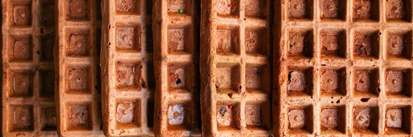 Waffeln Süßes Dessert Menü Konzept Gesunde Lebensmittel Hintergrundansicht Kopierraum — Stockfoto