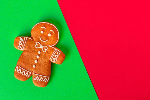 Biscoitos Sobremesa Natal Gengibre Novo Ano Tratar Cozinhar Refeição Leve — Fotografia de Stock