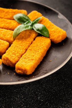 Balıklar deniz mahsulleri kıyma ikinci tabak lezzetli aperatif lezzetli gurme yemek arkaplan masa üzerinde rustik gıda üst görünüm fotokopi alanı pesseeter diyet