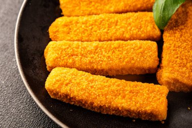 Balıklar deniz mahsulleri kıyma ikinci tabak lezzetli aperatif lezzetli gurme yemek arkaplan masa üzerinde rustik gıda üst görünüm fotokopi alanı pesseeter diyet