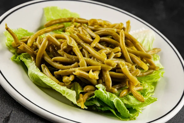 Çalı fasulyesi, yeşil fasulye, sebze, sebze, sebze, çerez, lezzetli, gurme, arka plan, masa, kırsal kesim, fotokopi alanı, vejetaryen ve vejetaryen yemekleri.