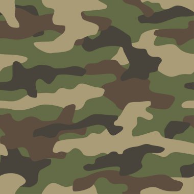 Kamuflaj seamless modeli. Klasik tarzı maskeleme camo tekrar Yazdır. Vektör çizim.