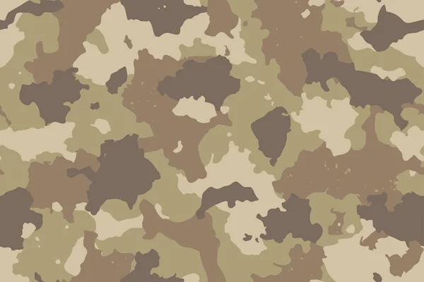Naadloze Camouflage Patroon Trendy Stijl Camo Herhaal Afdrukken Vectorillustratie — Stockvector
