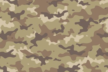 Camouflage seamless pattern. Trendy style camo, repeat print. Vector illustration. clipart