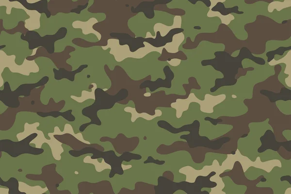 Camouflage Seamless Pattern Trendy Style Camo Repeat Print Vector Illustration — Stock Vector