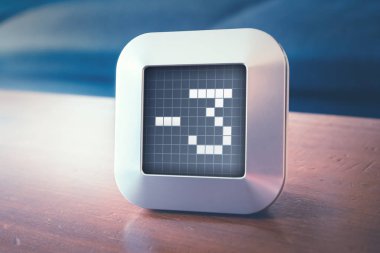 Dijital takvim, termostat veya Zamanlayıcı üzerinde sayı -3