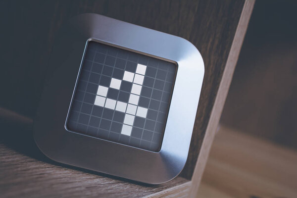 The Number 4 On A Digital Calendar, Thermostat Or Timer