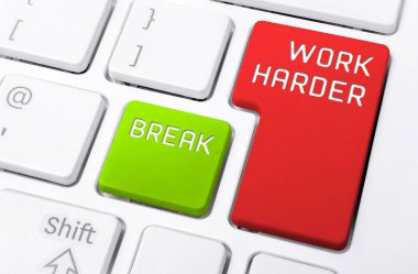 Makroyu bir klavye ile iş zor ve Break düğme