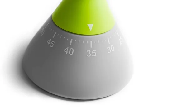 Minutes Macro Analog Kitchen Egg Timer — Stock Photo, Image