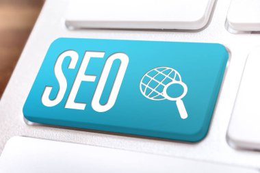 Makroyu bir klavye ile Seo düğme