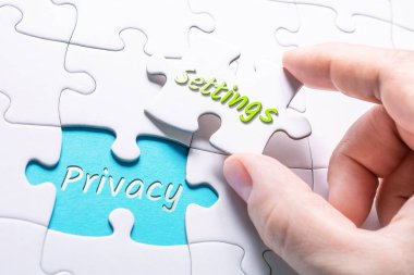 Kelimeleri gizlilik ve ayarları eksik parça yapboz