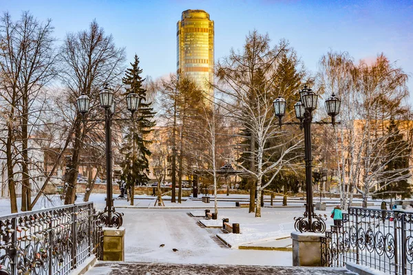 Росія Єкатеринбург Знаменитий Знакових Місць Місті — стокове фото