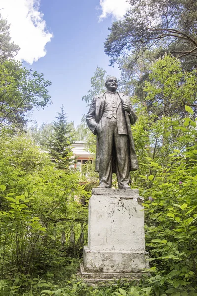 Russia Yekaterinburg Lenin Sculpture Summer Pine Forest — Stock Photo, Image