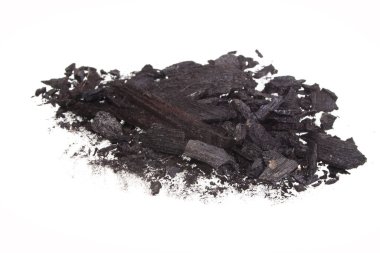 Beyaz arkaplanda yakacak odun