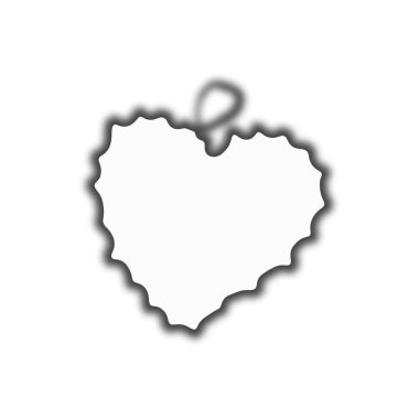 Çerçevedir boş alanı etrafında bir kalp şeklinde bir yazıt veya bir resim için beyaz alan.