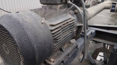 Büyük elektrikli motorlara yakın çekim