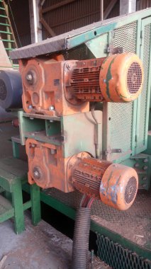 Büyük elektrikli motorlara yakın çekim