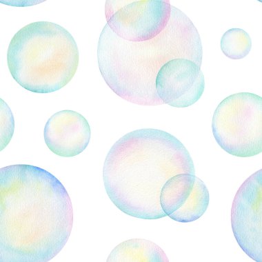 Kusursuz bir model. Beyaz arka planda suluboya sabun köpükleri. Yazılı materyal ve tekstil kavramı. Hediye paketleme kağıdı.