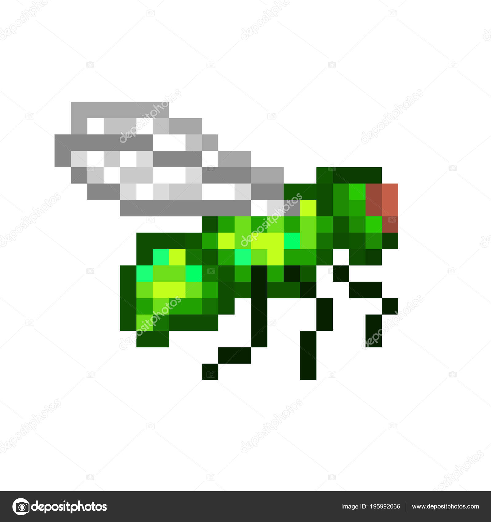 pix 8 Bit Blueberry Pixel Art https depositphotos com 195992066 stock illustration flying common green bottle fly html