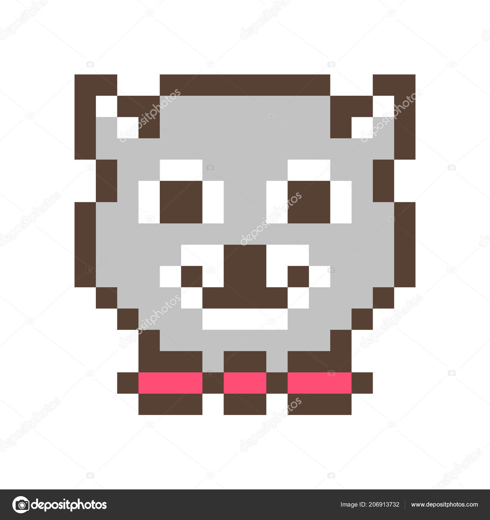 Cute Smiling Raccoon Muzzle 16x16 Pixel Art Icon Isolated White Vector Image By C Ksuperksu Vector Stock Cute Smiling Raccoon Muzzle 16x16 Pixel Art Icon Isolated White Vector Image By C Ksuperksu Vector Stock