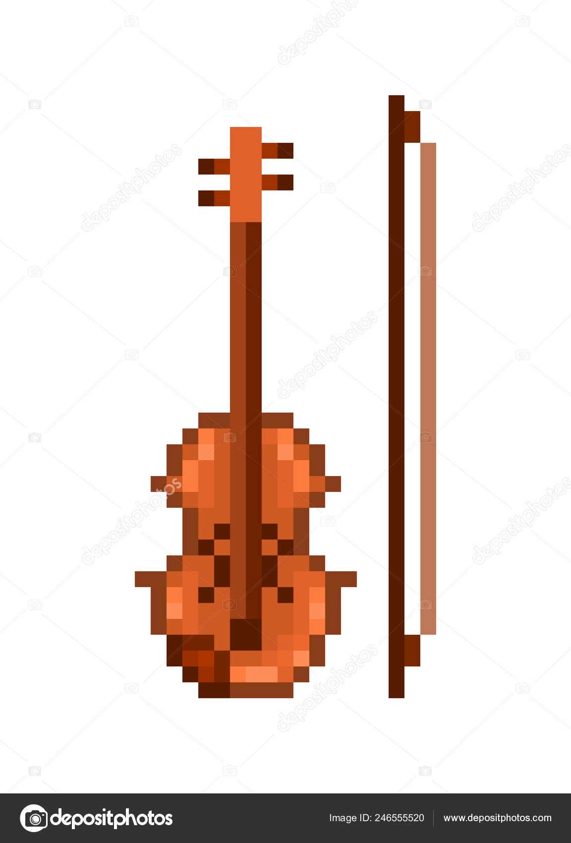 Pixel Art Instrument De Musique Double Bass Pixel Art Double Bass