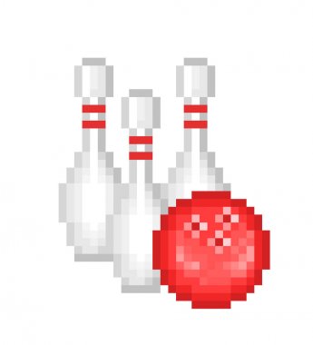 Top ve üç iğne, eski okul 80s-90s tarzı 8 bit piksel art bo