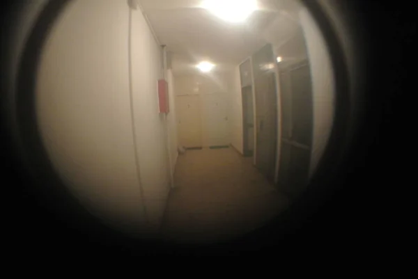 Fisheye Van Een Gebouw Corridor — Stockfoto