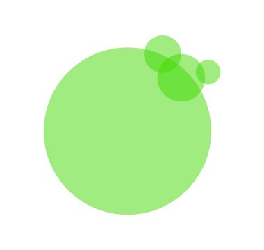 Soyut kabarcıklar organik işareti