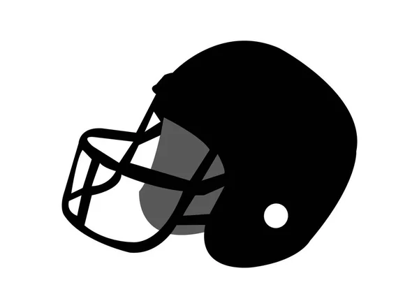 Simple Rugby Helmet Illustration — Stock Vector