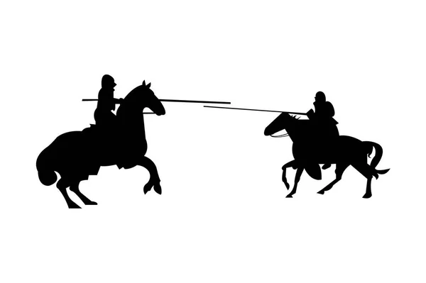 Рыцари Турнире — стоковый вектор