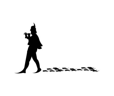 Fareli Köyün Kavalcısı siluet