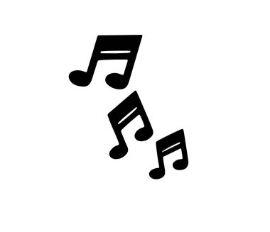 Beyaz üzerine müzik notaları