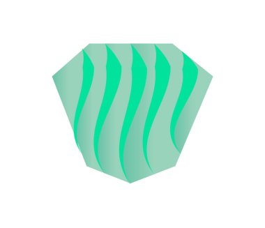 beyaz origami grafik elemanı