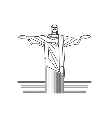 İsa Kurtarıcı heykeli beyaz