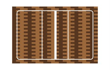 beyaz voleybol sahası