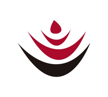 beyaz soyut manevi yoga logosu