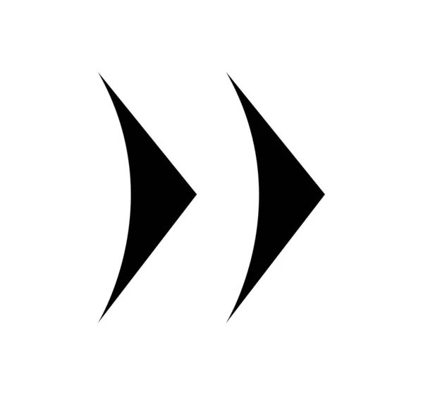 白の抽象的な矢印 — ストックベクタ