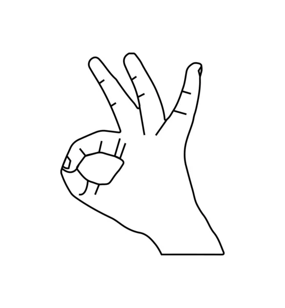 Добре Тонкий Знак Руки — стоковий вектор