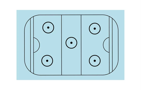 Хоккейный Корт — стоковый вектор