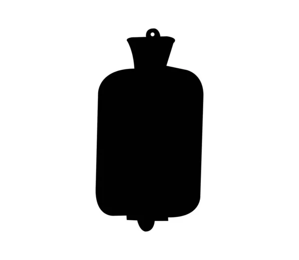 Black Water Bag White — Stock Vector