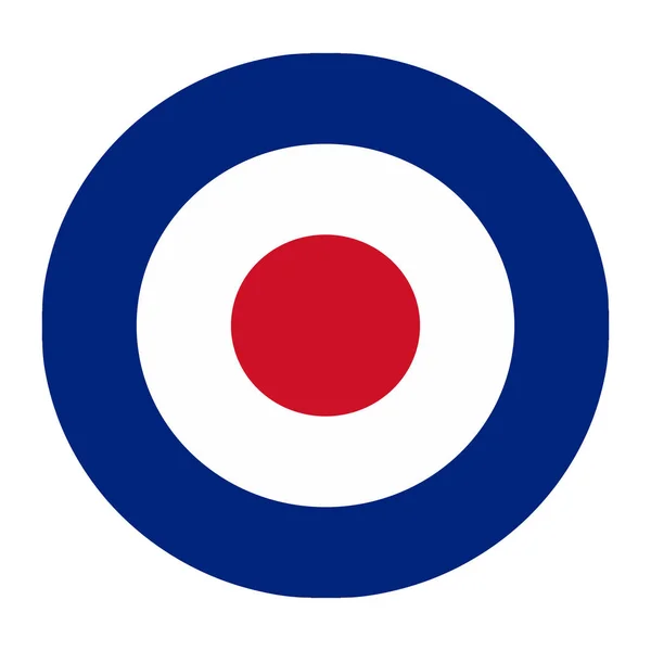 Royal Air Force Logo Vit — Stock vektor