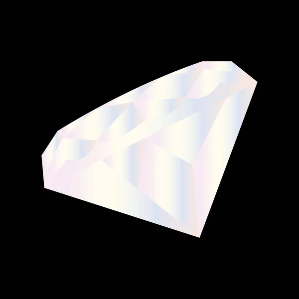 Diamant Zwarte Achtergrond — Stockvector