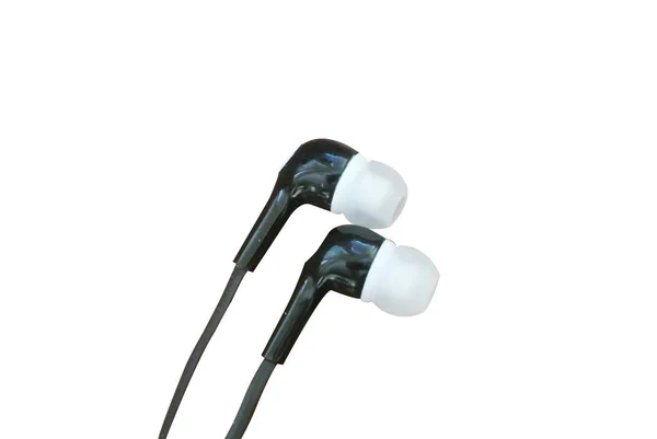 Pair Earphones Earbugs White — Stock Photo, Image