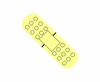 beyaz bandaj simgesi