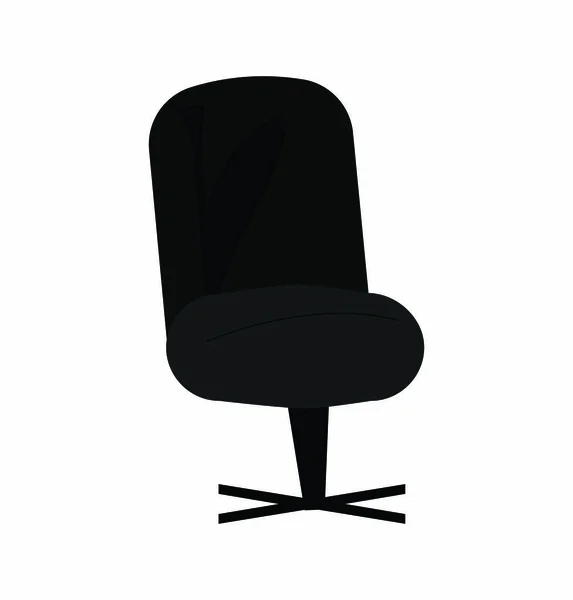 Chaise Bureau Sur Blanc — Image vectorielle